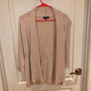 PREMISE Studio open cardigan size S NWOT tan